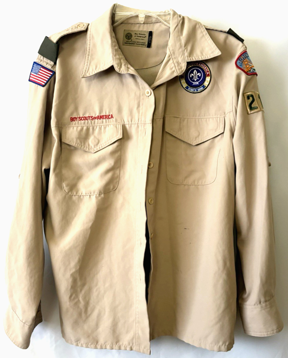 Vintage 1980s Boy Scout of America Women Shirt Size XL Golden Gate Council